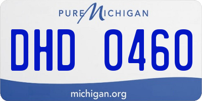 MI license plate DHD0460