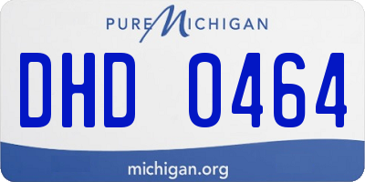 MI license plate DHD0464