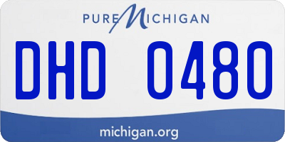 MI license plate DHD0480