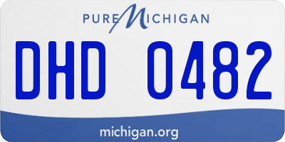 MI license plate DHD0482