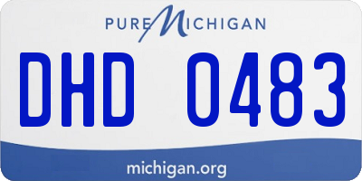 MI license plate DHD0483