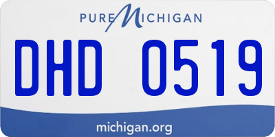MI license plate DHD0519