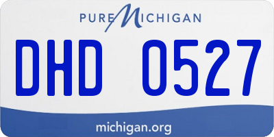 MI license plate DHD0527