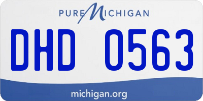 MI license plate DHD0563
