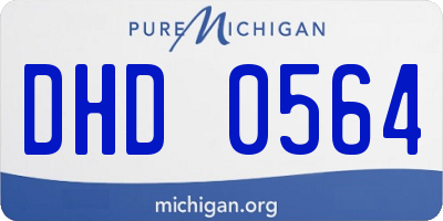 MI license plate DHD0564