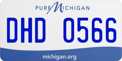 MI license plate DHD0566