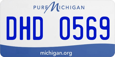MI license plate DHD0569