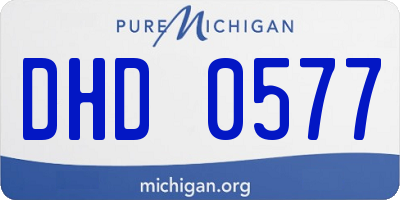 MI license plate DHD0577