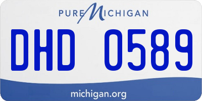 MI license plate DHD0589