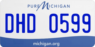 MI license plate DHD0599