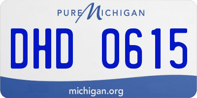MI license plate DHD0615
