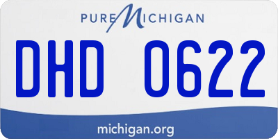 MI license plate DHD0622