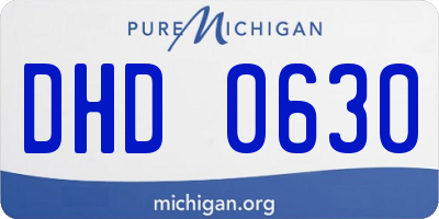 MI license plate DHD0630