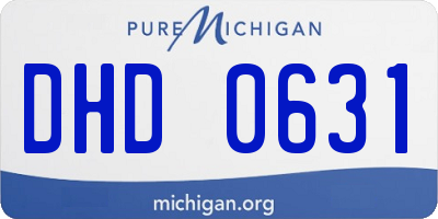 MI license plate DHD0631