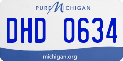 MI license plate DHD0634