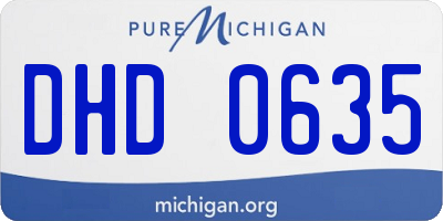 MI license plate DHD0635
