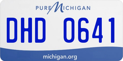 MI license plate DHD0641