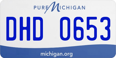 MI license plate DHD0653