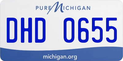 MI license plate DHD0655