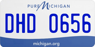 MI license plate DHD0656