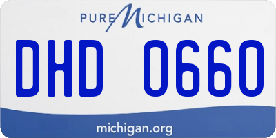 MI license plate DHD0660
