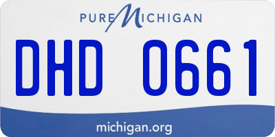 MI license plate DHD0661