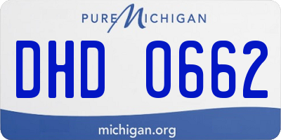 MI license plate DHD0662