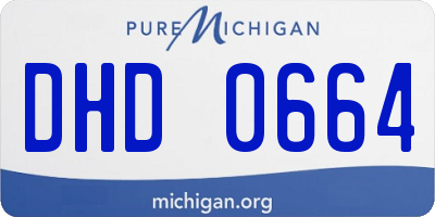MI license plate DHD0664