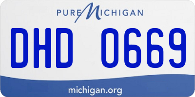 MI license plate DHD0669