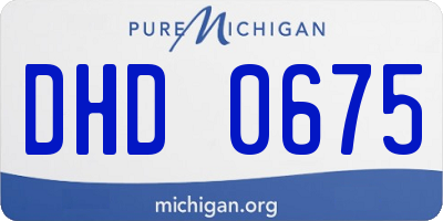 MI license plate DHD0675