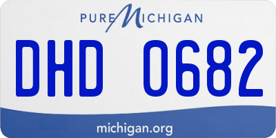 MI license plate DHD0682