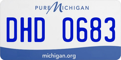MI license plate DHD0683
