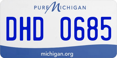 MI license plate DHD0685