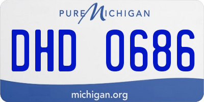 MI license plate DHD0686