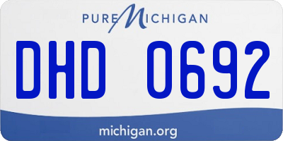 MI license plate DHD0692