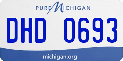 MI license plate DHD0693