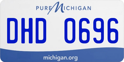 MI license plate DHD0696