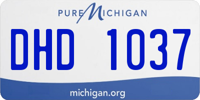 MI license plate DHD1037