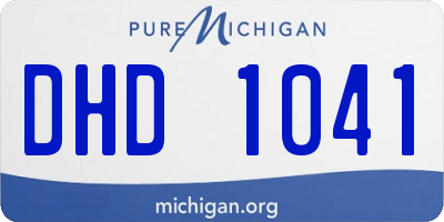 MI license plate DHD1041