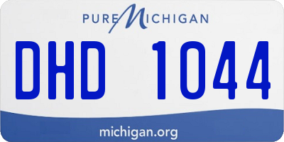 MI license plate DHD1044