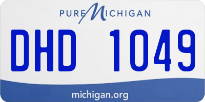 MI license plate DHD1049