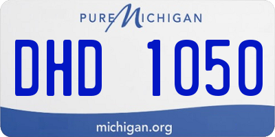 MI license plate DHD1050
