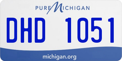 MI license plate DHD1051