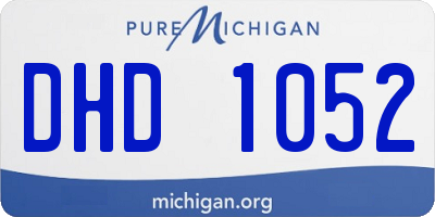 MI license plate DHD1052