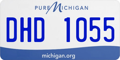 MI license plate DHD1055