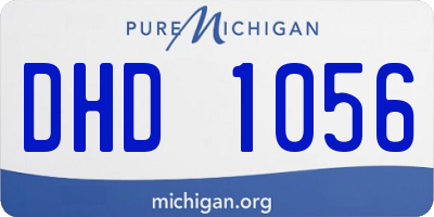 MI license plate DHD1056