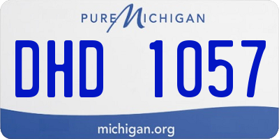 MI license plate DHD1057