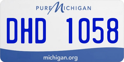 MI license plate DHD1058