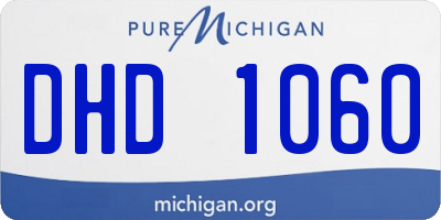 MI license plate DHD1060