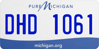 MI license plate DHD1061